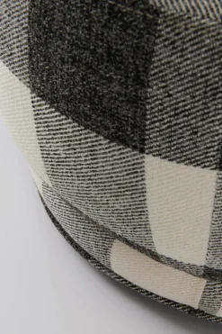 Sittpuffar|Jotex COCONINO Sittpuff Svart/vit stor ruta
