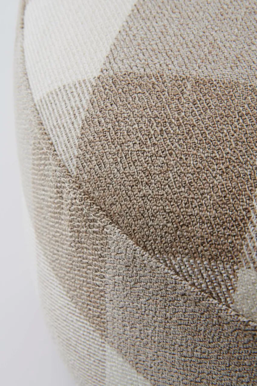 Sittpuffar|Jotex COCONINO Sittpuff Beige/vit stor ruta