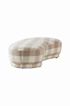 Sittpuffar|Jotex COCONINO Sittpuff Beige/vit stor ruta