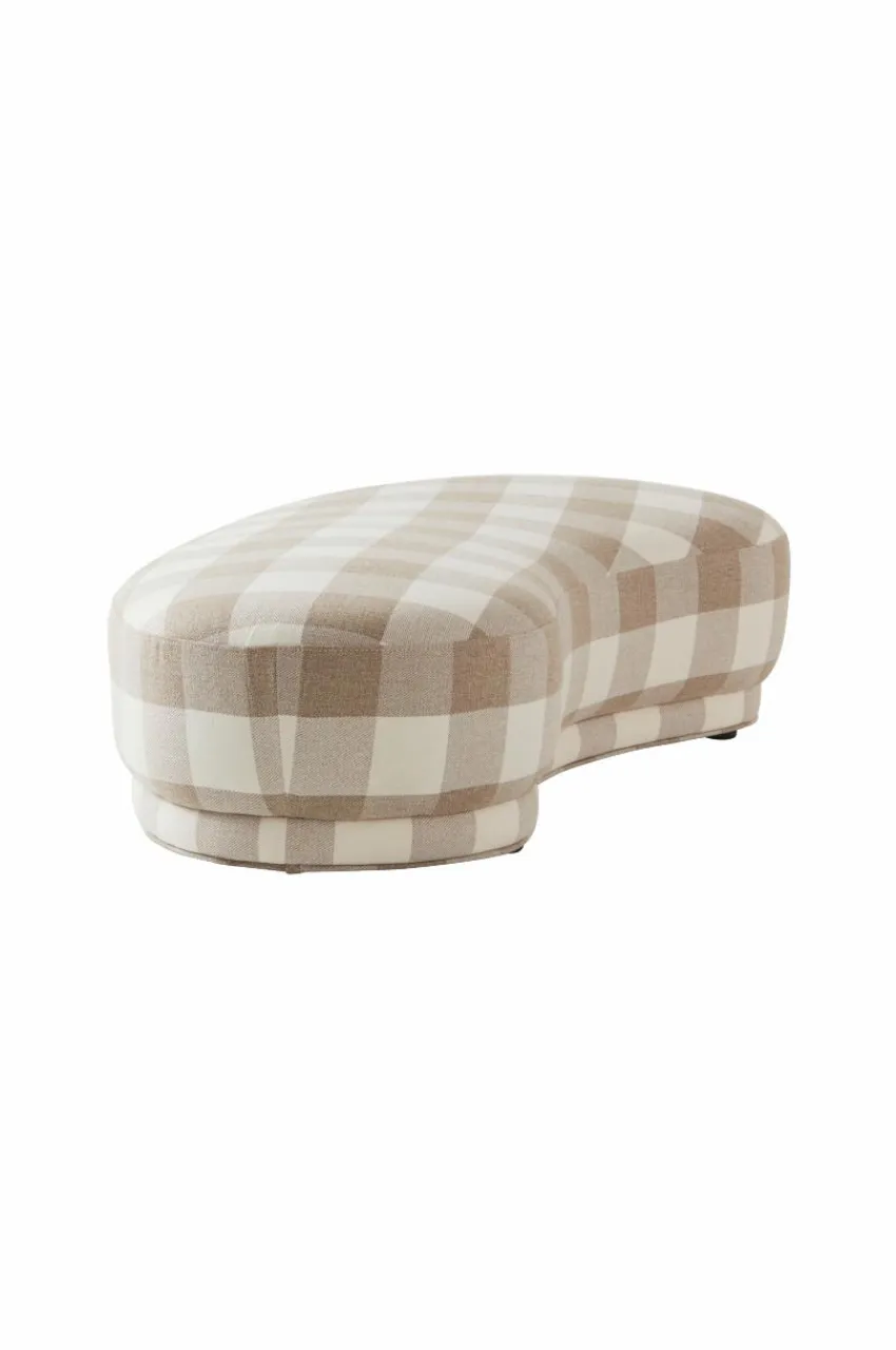 Sittpuffar|Jotex COCONINO Sittpuff Beige/vit stor ruta