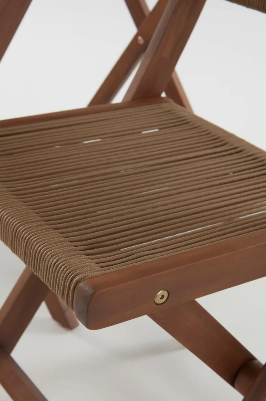 Utebord|Utemöbler|Jotex CORAL Caféset 3 Delar Teak/Brun