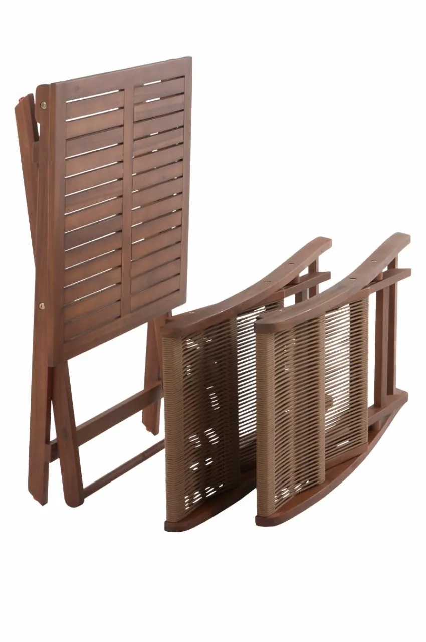 Utebord|Utemöbler|Jotex CORAL Caféset 3 Delar Teak/Brun