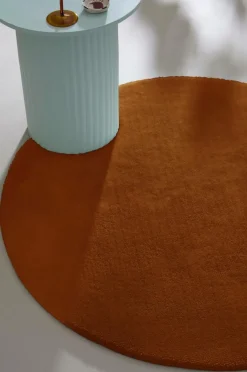 Lugg- & Ryamattor|Julgransmattor|Jotex CORAL Rund Luggmatta Rost