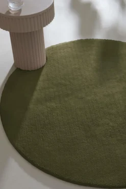 Lugg- & Ryamattor|Julgransmattor|Jotex CORAL Rund Luggmatta Grön