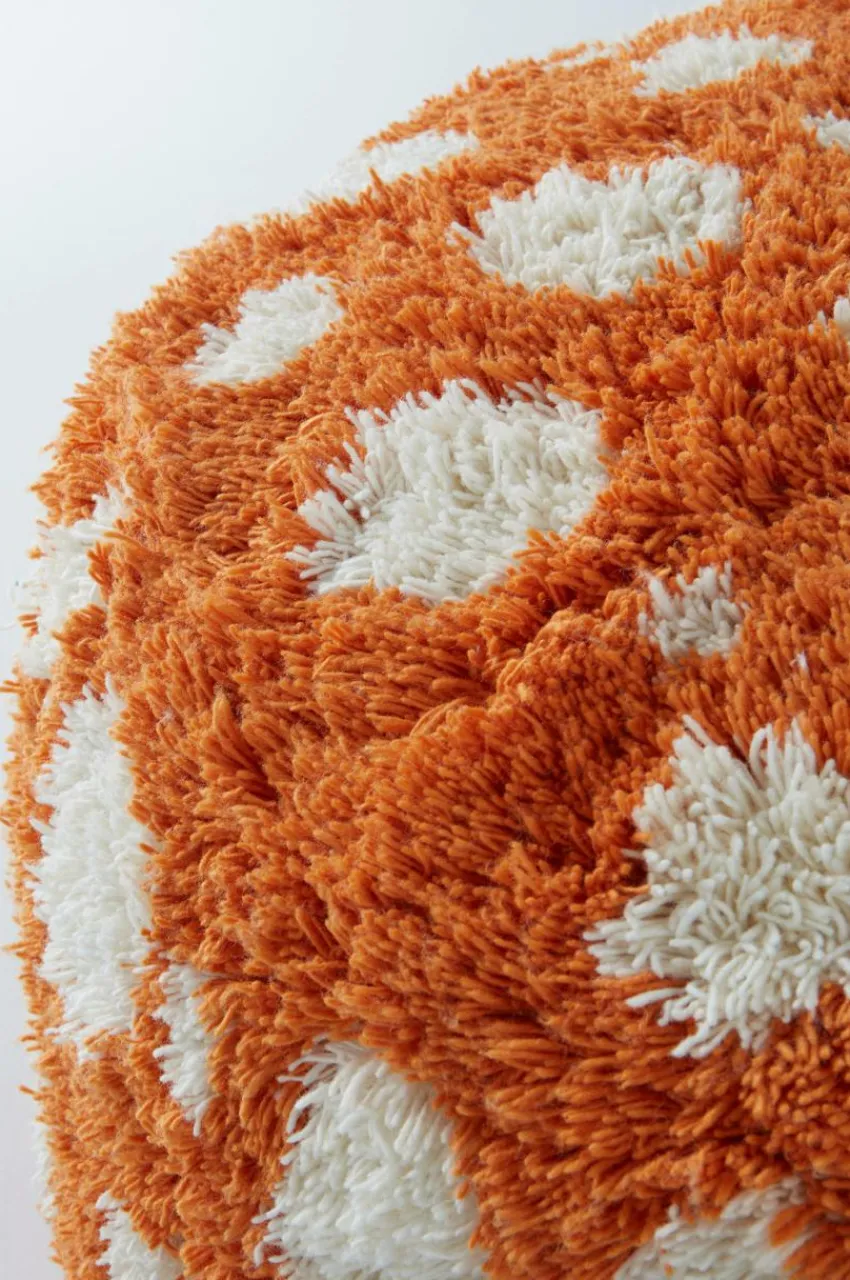 Sittpuffar|Jotex CORALLI Puff Orange/Vit