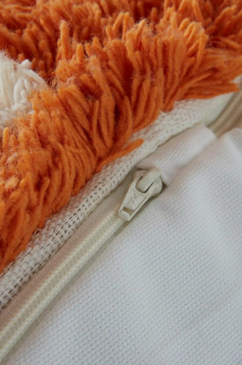 Sittpuffar|Jotex CORALLI Puff Orange/Vit