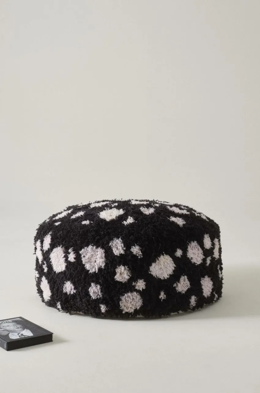 Sittpuffar|Jotex CORALLI Puff Svart/Vit