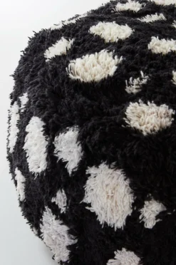 Sittpuffar|Jotex CORALLI Puff Svart/Vit