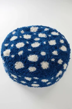 Sittpuffar|Jotex CORALLI Puff Blå/Vit