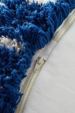 Sittpuffar|Jotex CORALLI Puff Blå/Vit