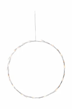 Julbelysning|Jotex CRISPY LED Krans 35 Cm Vit