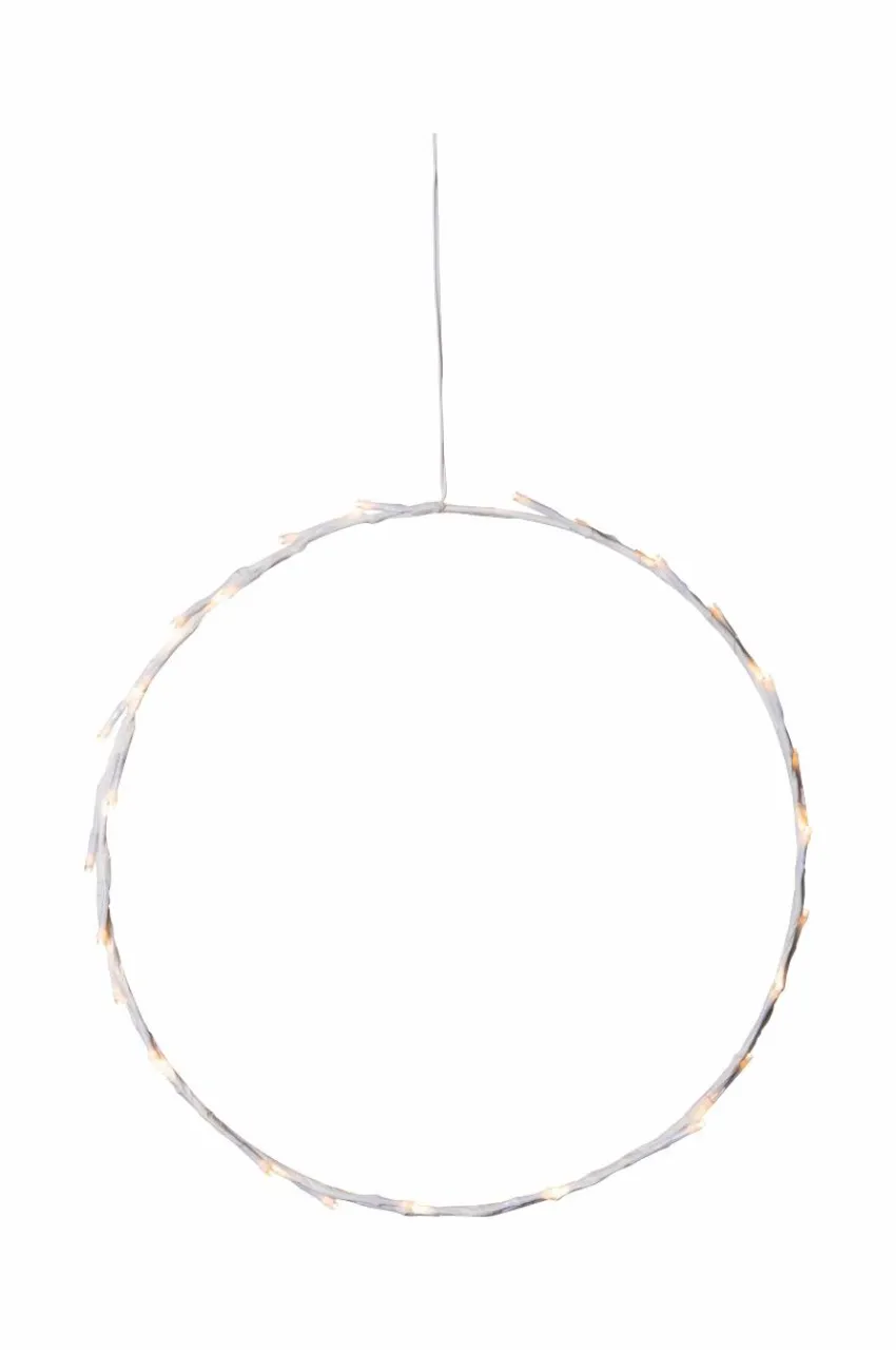 Julbelysning|Jotex CRISPY LED Krans 35 Cm Vit