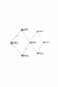 Badrumstillbehör|Förvaring|Jotex CROSSY Hängare - 7 Knoppar Silver