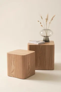Bord|Jotex CUBO Sidobord 2-pack 30x30 Cm, 40x40 Cm Natur