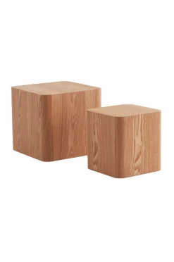 Bord|Jotex CUBO Sidobord 2-pack 30x30 Cm, 40x40 Cm Natur