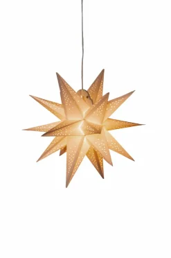 Julbelysning|Jotex 3-D Pappersstjärna LED Höjd 45 Cm Vit