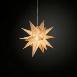 Julbelysning|Jotex 3-D Pappersstjärna LED Höjd 45 Cm Vit