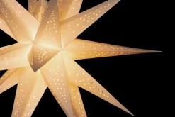 Julbelysning|Jotex 3-D Pappersstjärna LED Höjd 60 Cm Vit