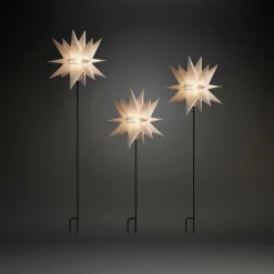 Utebelysning|Utebelysning|Jotex 3-D Plaststjärna LED 3 St Set Vit
