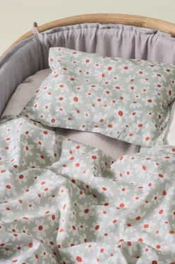 Barnsängkläder|Jotex DAISY BABY Påslakanset Vagn/vagga - Ekologisk Grön