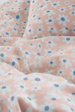Barnsängkläder|Jotex DAISY BABY Påslakanset Vagn/vagga - Ekologisk Rosa