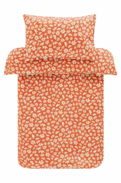 Barnsängkläder|Jotex DAISY MINI Påslakanset Spjälsäng - Ekologisk Orange