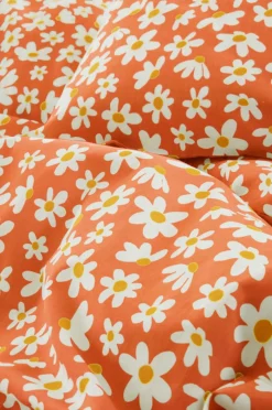 Barnsängkläder|Jotex DAISY MINI Påslakanset Spjälsäng - Ekologisk Orange