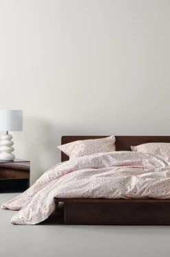 Påslakanset|Jotex DAISY Påslakanset Dubbelsäng - Ekologisk Rosa