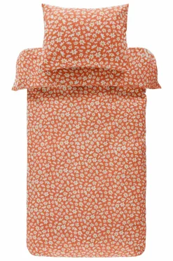Påslakanset|Jotex DAISY Påslakanset Enkelsäng - Ekologisk Orange