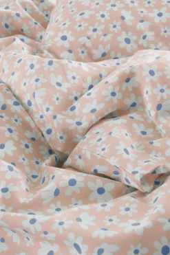 Påslakanset|Jotex DAISY Påslakanset Enkelsäng - Ekologisk Rosa