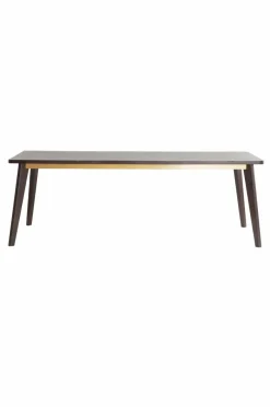 Bord|Jotex DAKOTA Matbord 85x220 Cm Svart/mässing