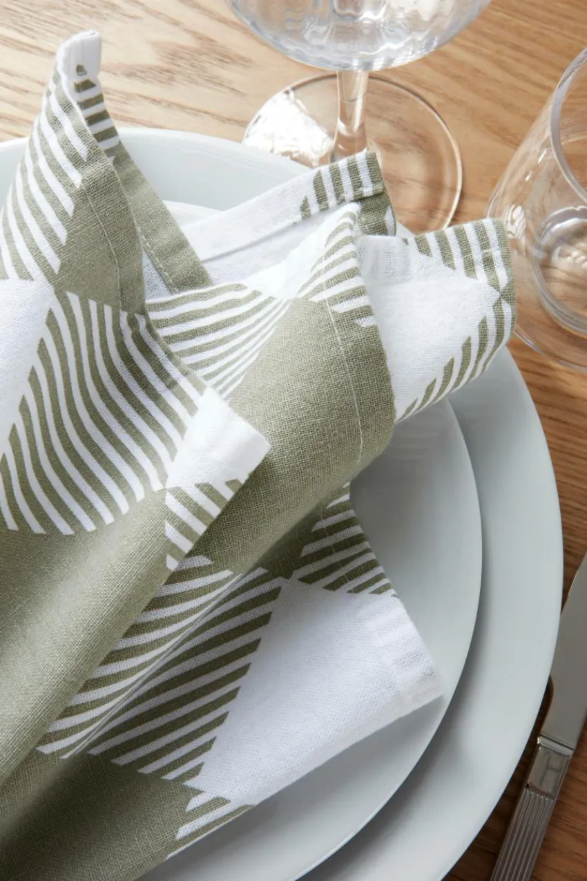 Servetter|Jotex DALIA Servett 4-pack Grön