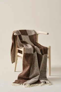 Plädar & Filtar|Jotex DANTE Ullpläd Naturvit/brun