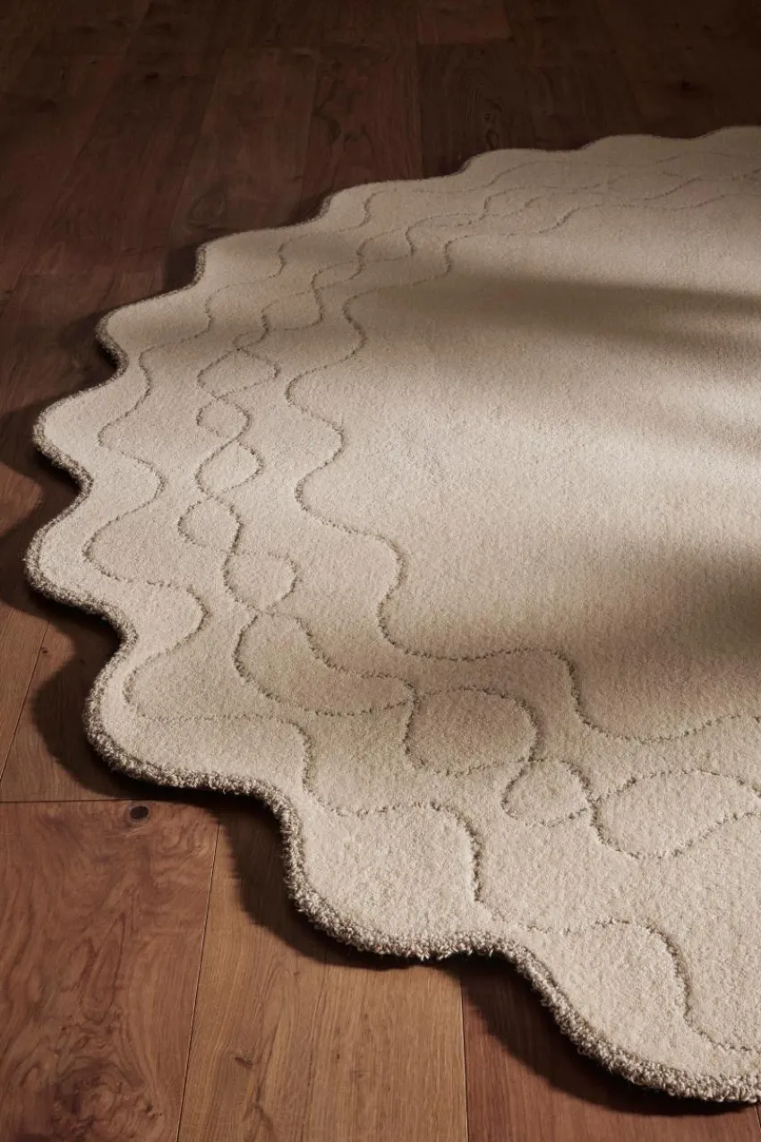 Ullmattor|Jotex DARDEL Ullmatta ø 220 Cm Naturvit
