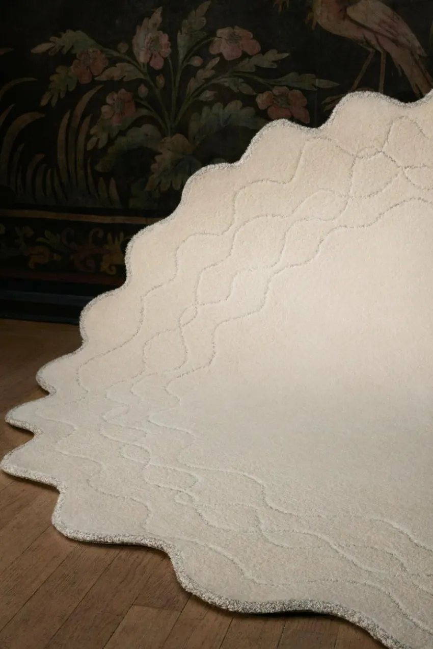 Ullmattor|Jotex DARDEL Ullmatta ø 220 Cm Naturvit