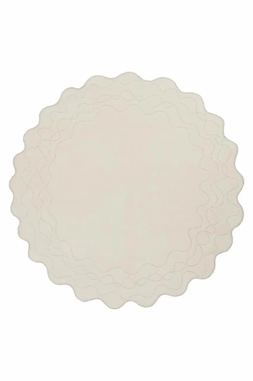 Ullmattor|Jotex DARDEL Ullmatta ø 220 Cm Naturvit