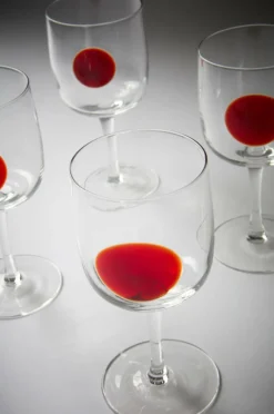Glas|Jotex DART Vinglas 4-pack Transparent/vinröd