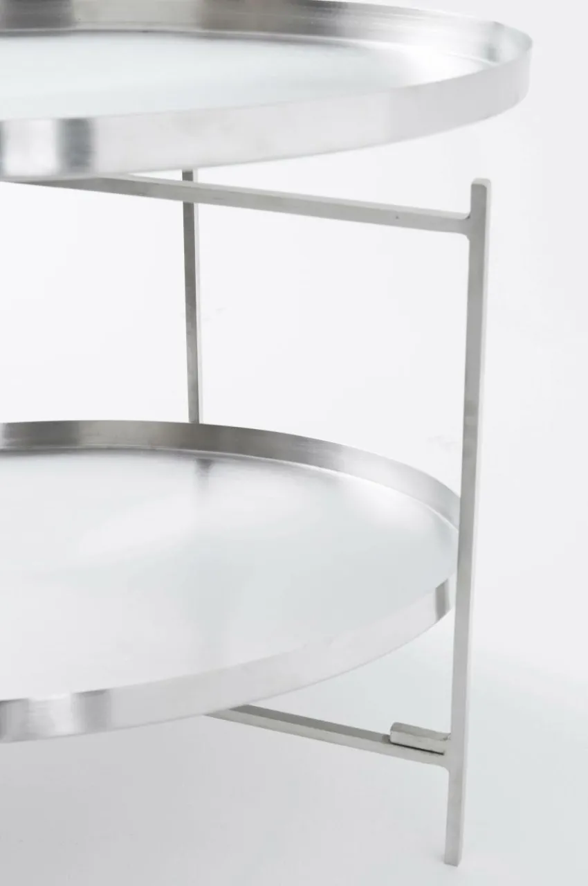 Bord|Jotex DAVIS Sidobord/brickbord ø 63 Cm Nickel