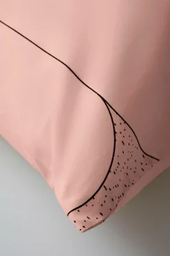 Örngott|Jotex DECO örngott 90x50 Cm Dimrosa/svart