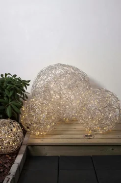 Utebelysning|Utebelysning|Jotex Dekoration Med Ljusslinga Alu.wire TRASSEL 50cm Silver