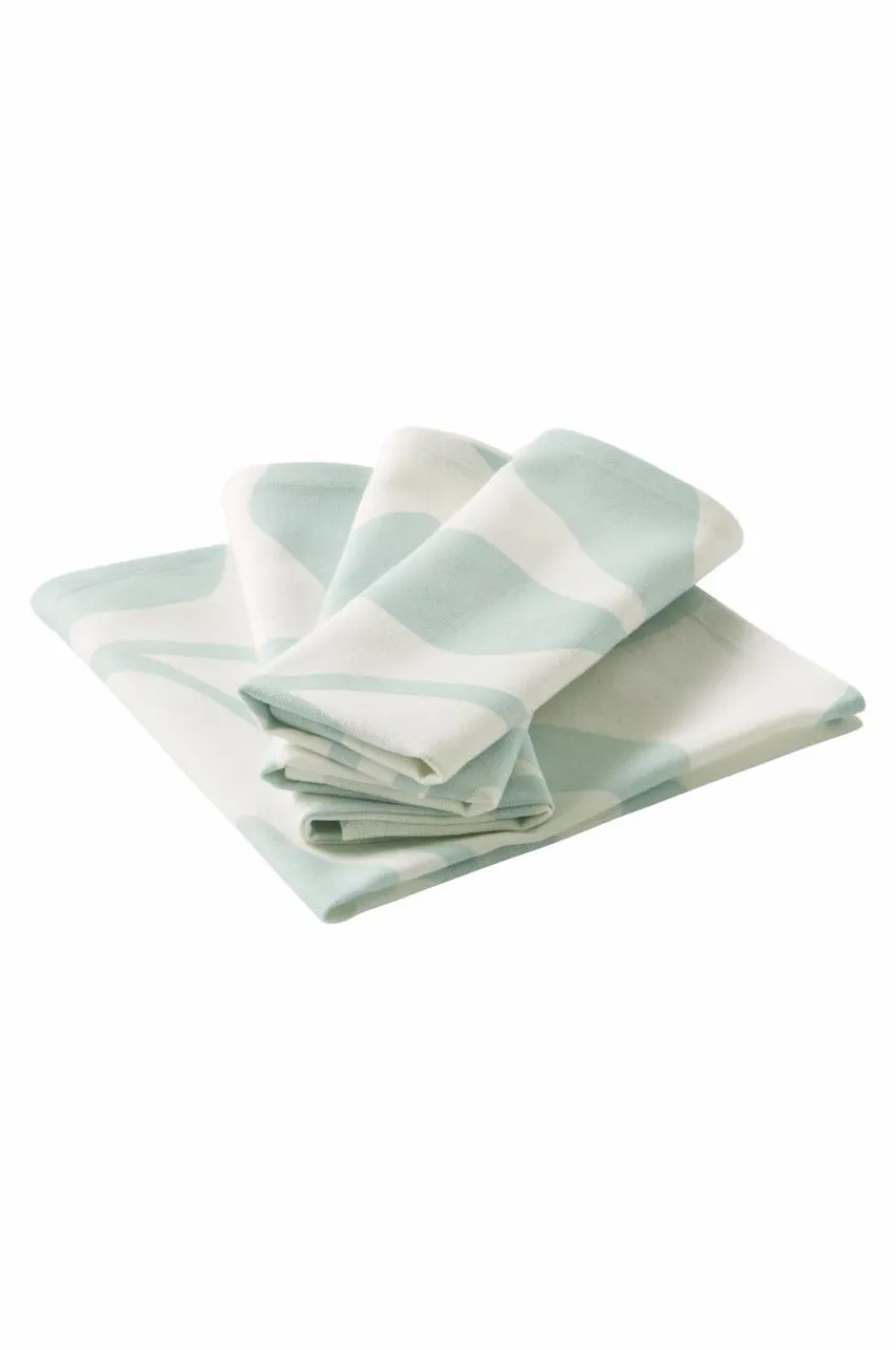 Servetter|Jotex DELLA Servett 4-pack Blå/vit