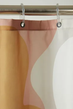 Duschdraperier|Jotex DELORES Duschdraperi Brun/beige/multi