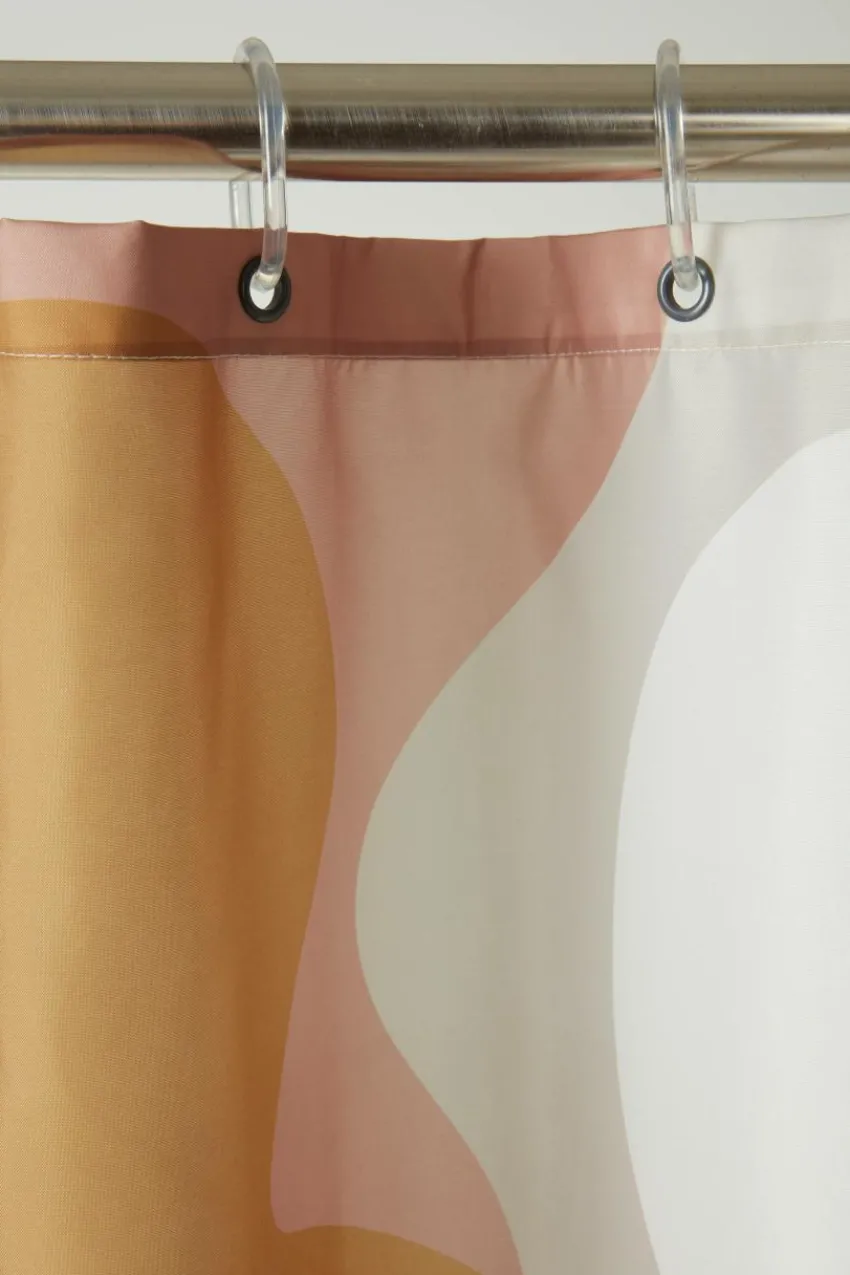 Duschdraperier|Jotex DELORES Duschdraperi Brun/beige/multi