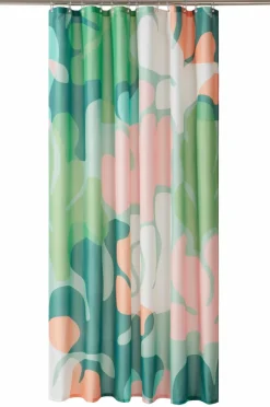 Duschdraperier|Jotex DELORES Duschdraperi Grön/rosa/multi