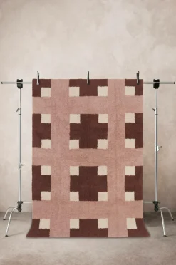 Bomulls- & Trasmattor|Jotex DELPHI Bomullsmatta Fudge/rosa/beige