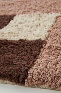 Bomulls- & Trasmattor|Jotex DELPHI Bomullsmatta Fudge/rosa/beige