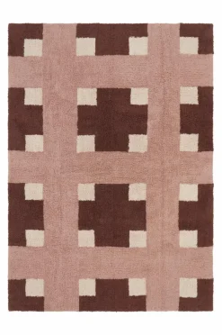 Bomulls- & Trasmattor|Jotex DELPHI Bomullsmatta Fudge/rosa/beige