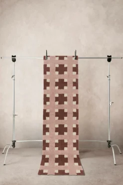 Bomulls- & Trasmattor|Jotex DELPHI Gångmatta 80x300 Cm Fudge/rosa/beige