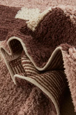Bomulls- & Trasmattor|Jotex DELPHI Gångmatta 80x300 Cm Fudge/rosa/beige