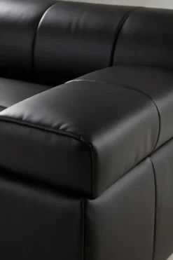 Soffor|Jotex DERMY Soffmodul Höger PU/ Lädermix Svart PU läder